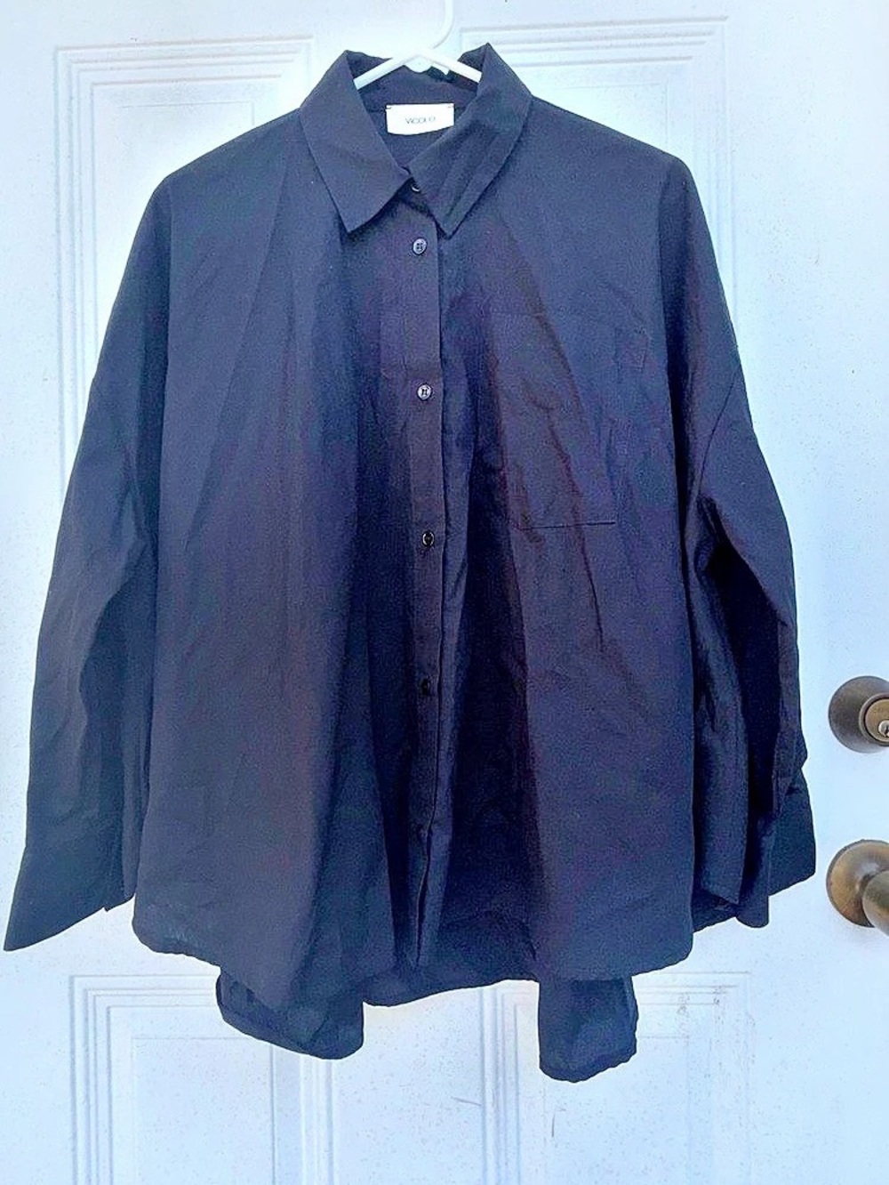 Vicolo Black Button Down Shirt Like New